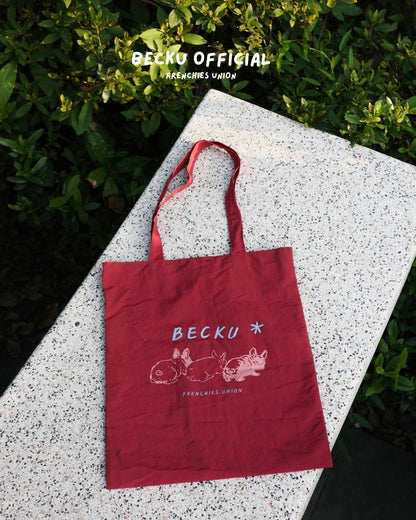Becku Waterproof Tote Bag (Red)