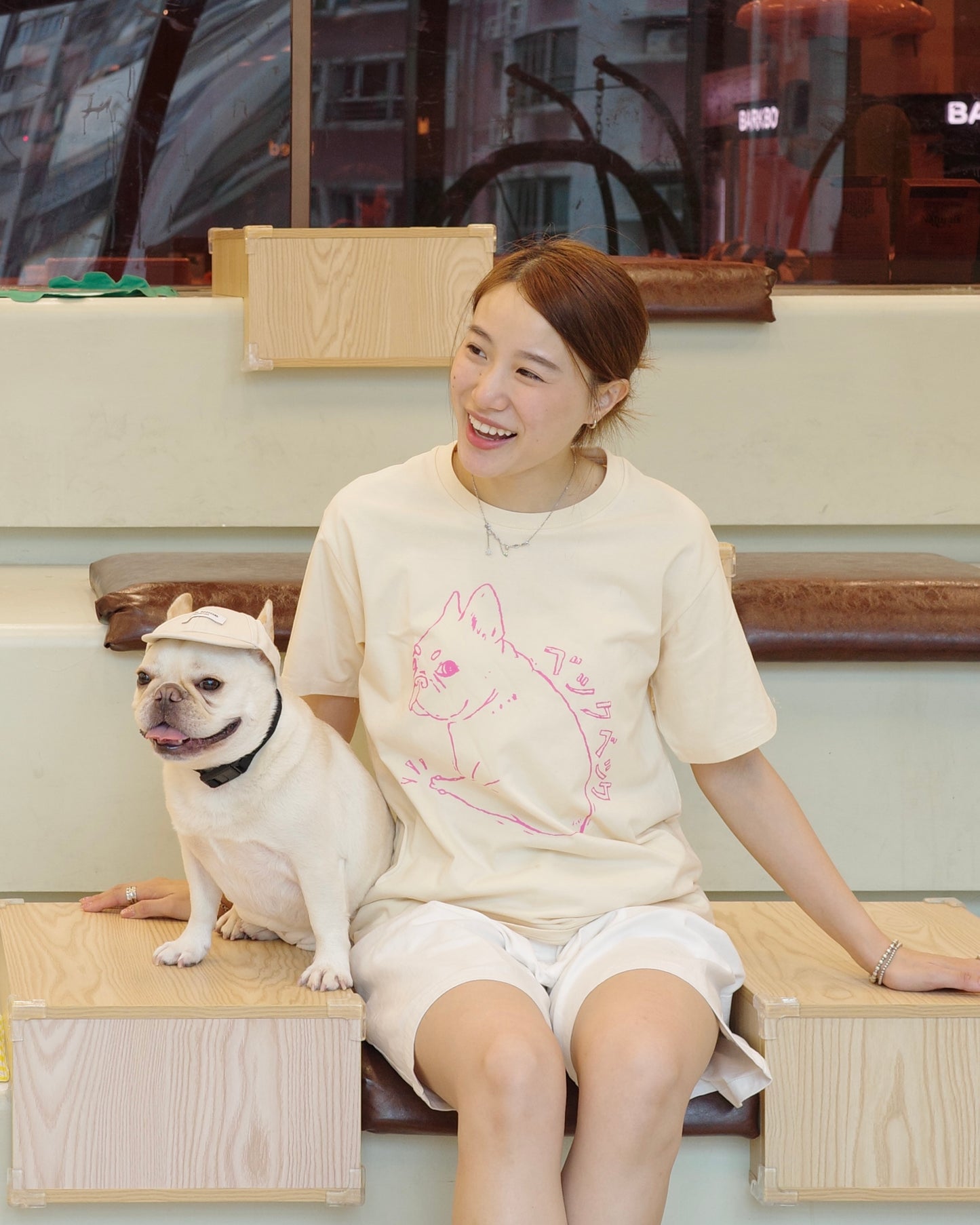 Becku Loop wheel T-shirt (Beige)