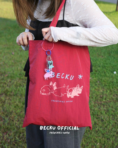 Becku Waterproof Tote Bag (Red)