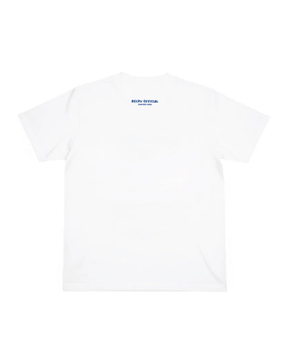 Becku Three Frenchies Loop wheel T-shirt (White)