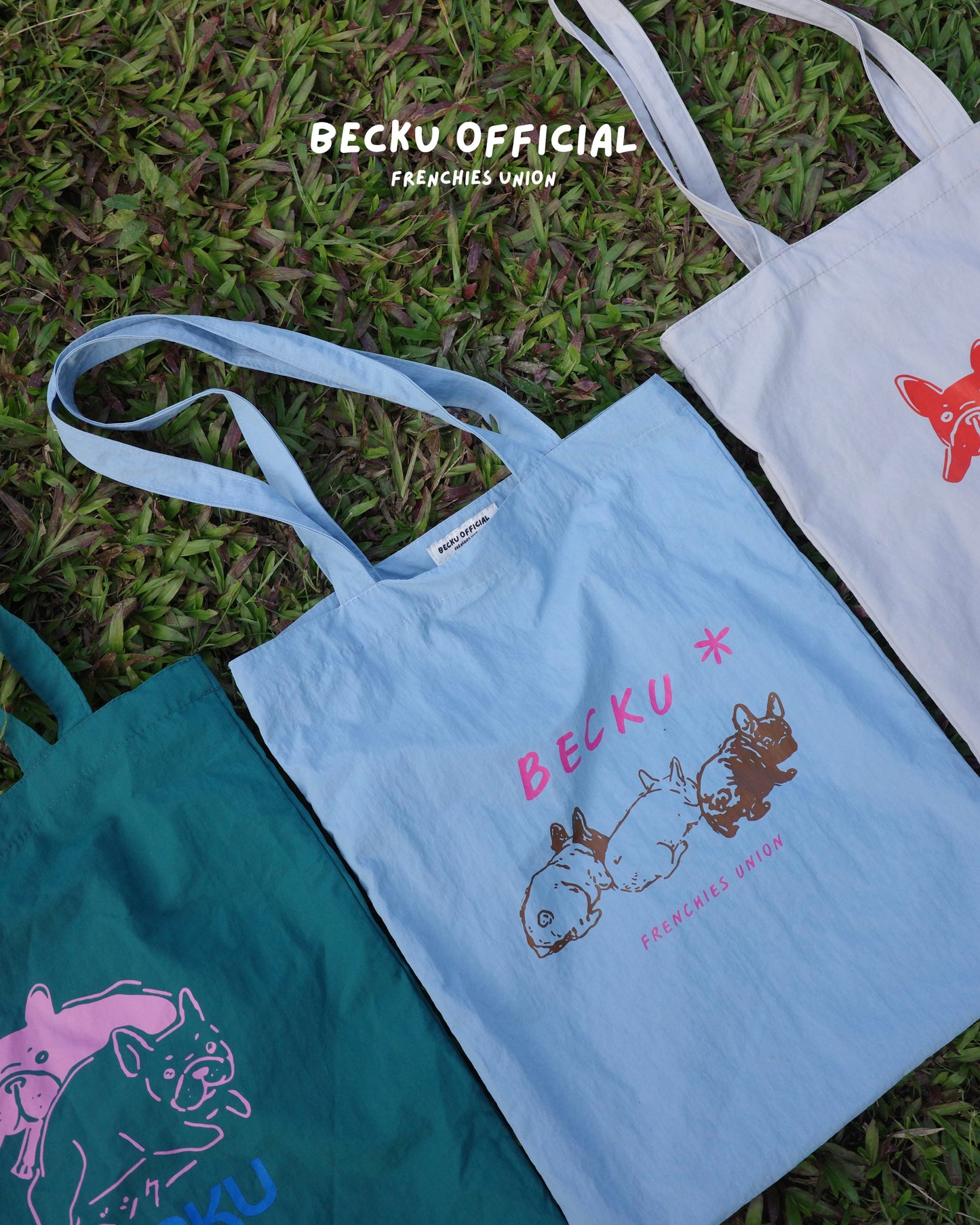 Becku Waterproof Tote Bag (Blue)