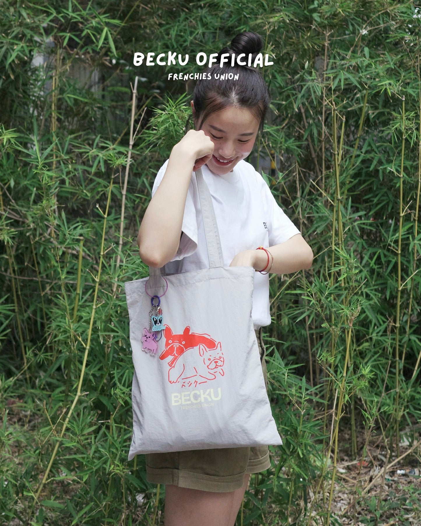 Becku Waterproof Tote Bag (Gray)