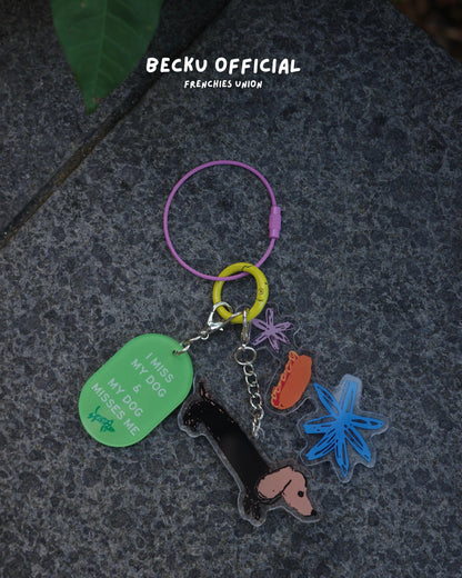 Becku Original Dachshund Keychains