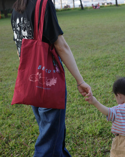 Becku Waterproof Tote Bag (Red)