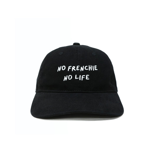 Becku No Frenchie No Life Baseball Cap (Black)