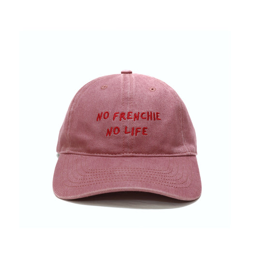 Becku No Frenchie No Life Baseball Cap (Pink)