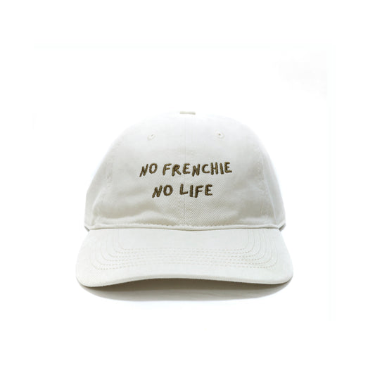 Becku No Frenchie No Life Baseball Cap (Ivory)